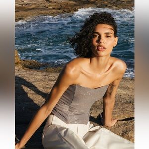 🪩 RHINESTONE STRAPLESS CORSET TOP